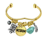 Gold Wisdom Bracelet with Adorable Beads 16 CM