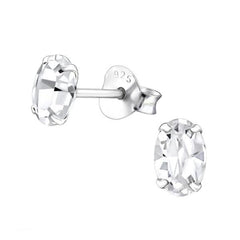Pink Faceted Swarovski Crystal Earring Stud
