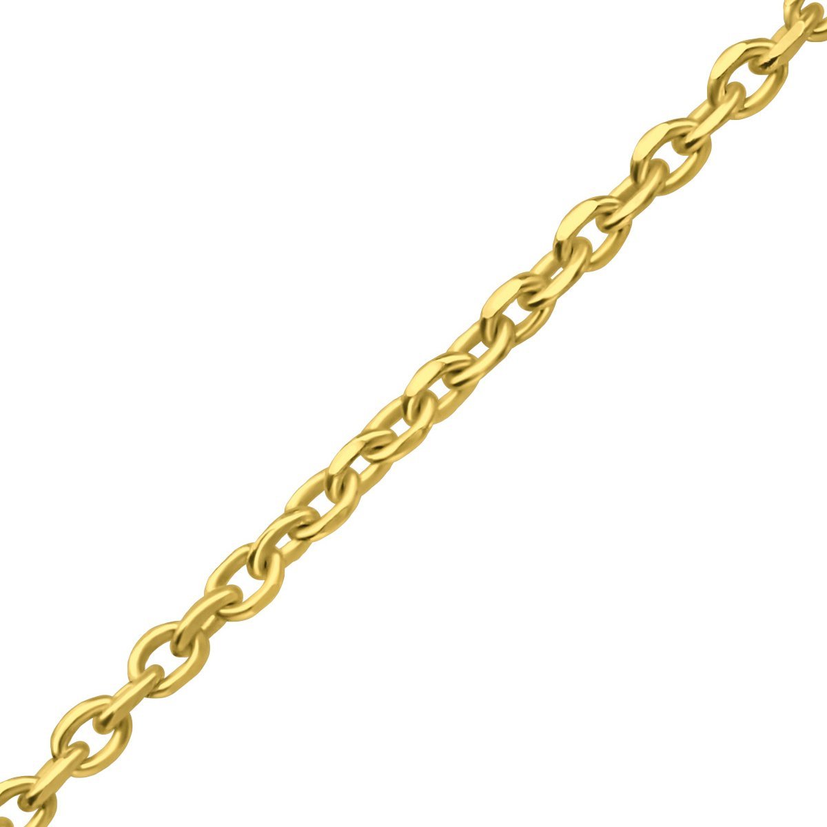 42cm Gold Silver Cable Chain
