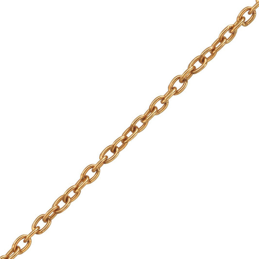 45cm Rose Gold Silver Cable Chain