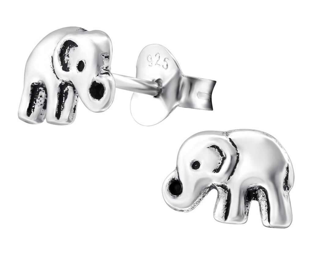 Childrens Sterling Silver Elephant Ear Studs