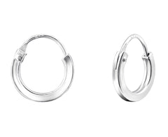 Sterling Silver 10mm Hoop Earrings