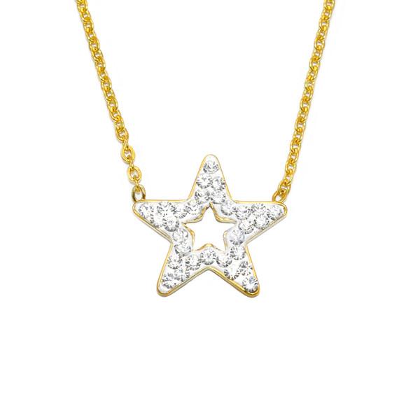 Gold Star Steel  Necklace