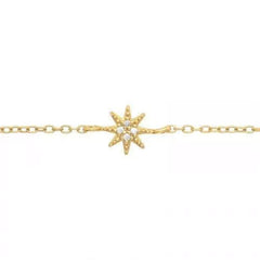 Gold Cubic Zirconia Sparkling Bracelet