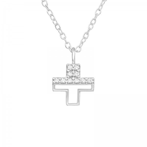 925 Sterling Silver Cross Necklace