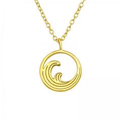 Gold Wave Necklace
