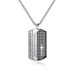 Stainless Steel Bible Verse Necklace