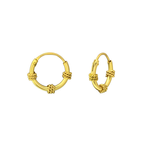 Gold Bali Hoop Earrings 