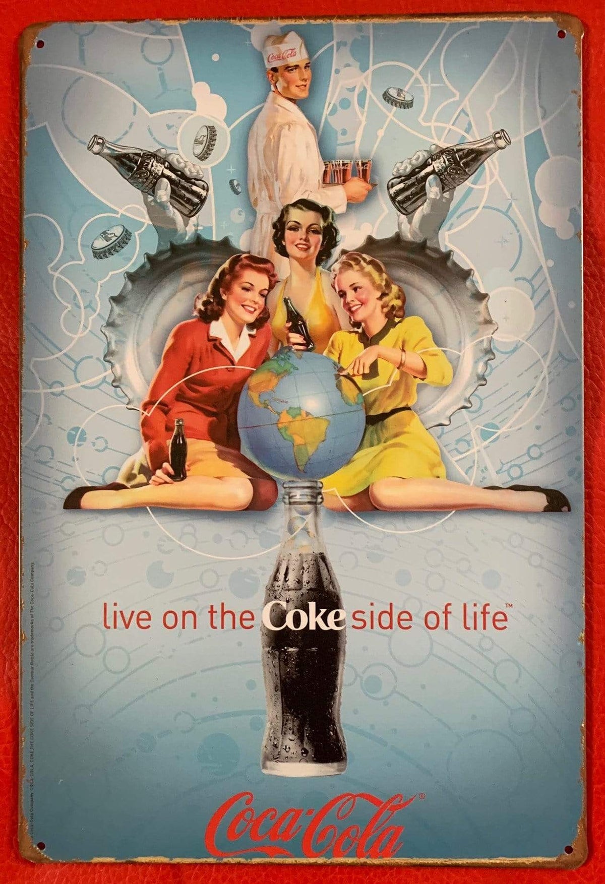 Live on the Coke Side of Life Metal Sign Poster