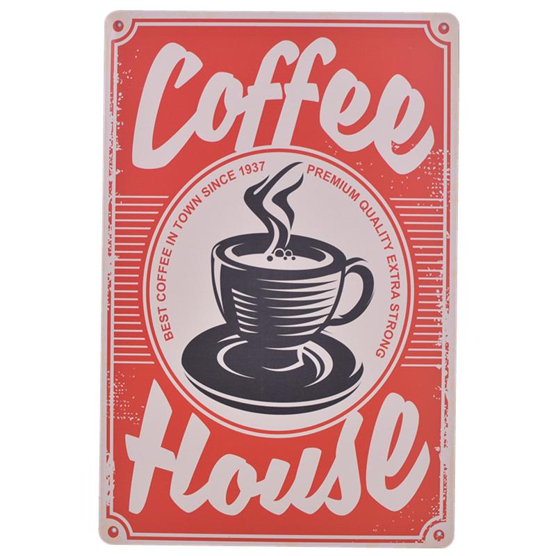 Coffee House Tin Sign Poster