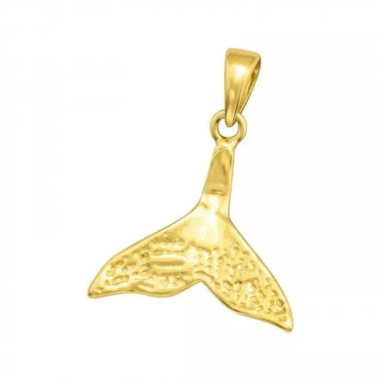 Gold Tail Fin Pendant