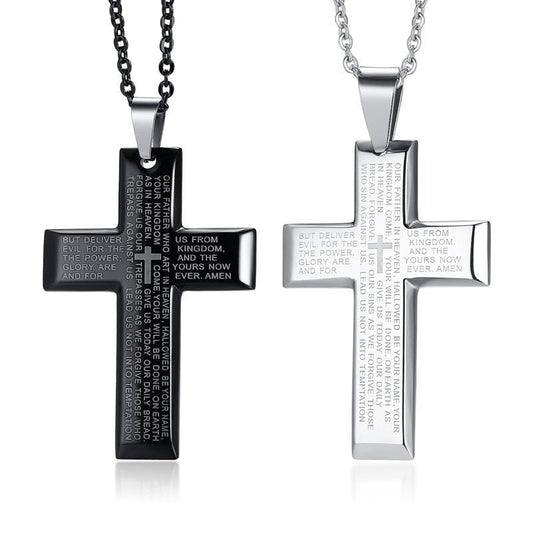 Bible Verse Cross Necklace