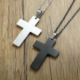 Cross necklace with bible verse deals