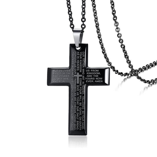 Bible Verse Cross Necklace