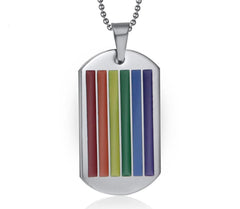 LGBT Flag Rainbow Pride Necklace