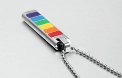 LGBT Pride Rainbow Bar Necklace