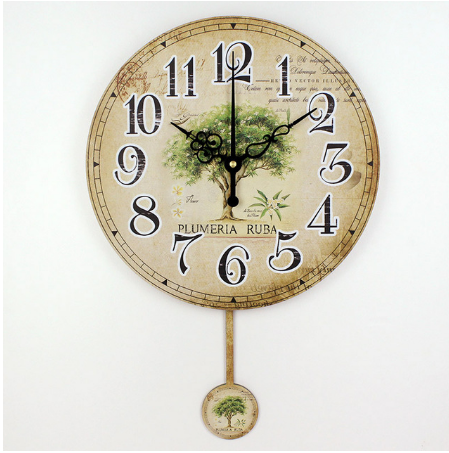 3D Tree Pendulum Wall clock
