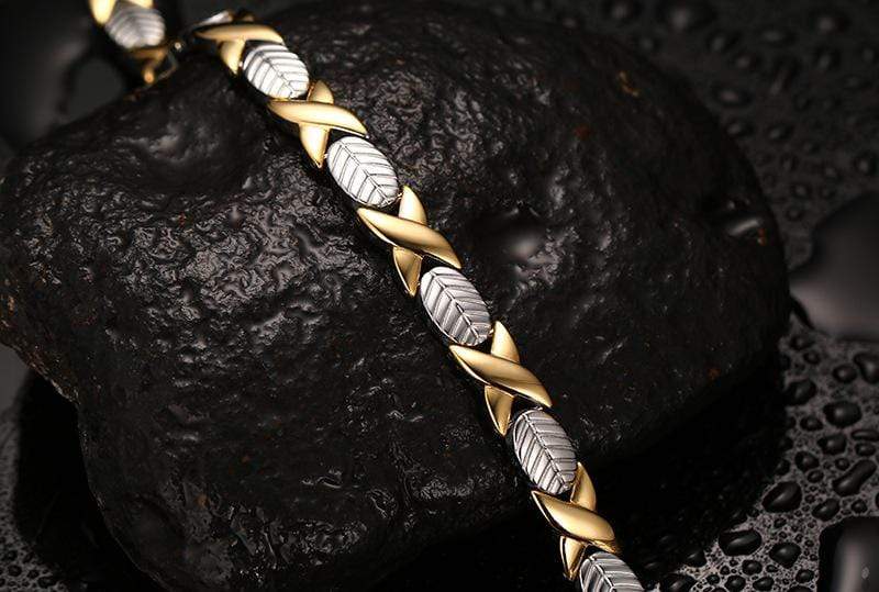 Leaf Gold  Best Magnetic Health Bracelet for Women
