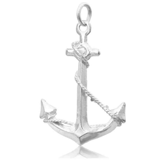 Sterling Silver Large Anchor Charm