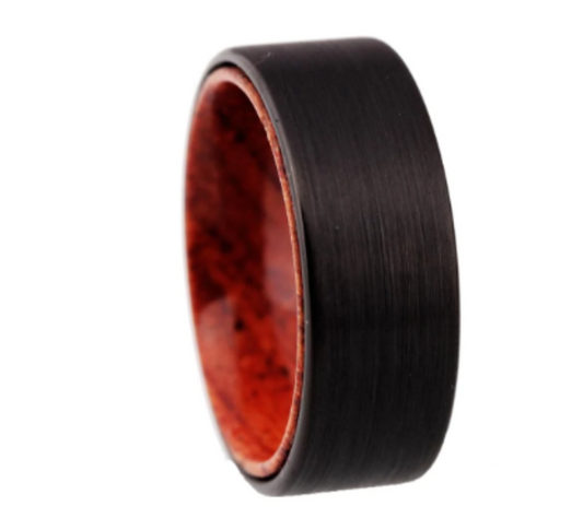 Black Wood Wedding Ring for Men