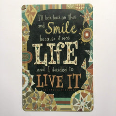 Life Is A Beautiful Thing Quote Metal Tin Sign Poster