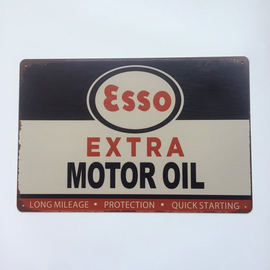 Esso Extra Oil Metal Tin Sign Poster
