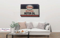 Esso Extra Oil Metal Tin Sign Poster