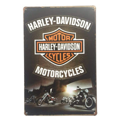 Harley Davidson Logo Motorcycles Metal Tin Poster