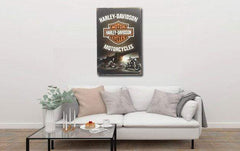 Harley Davidson Logo Motorcycles Metal Tin Poster