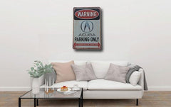 Acura Parking Only Sign Metal Poster