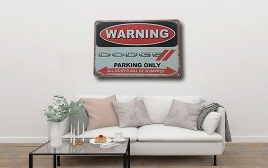 Dodge Parking Only Sign Metal Poster