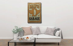 Dads Garage Metal Poster