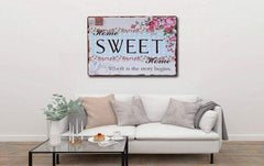 Home Sweet Home Metal Print Poster