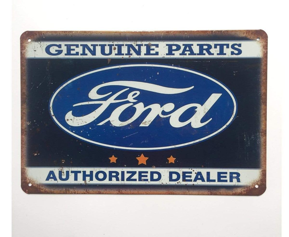 Ford Parts Dealer Metal Tin Sign Poster