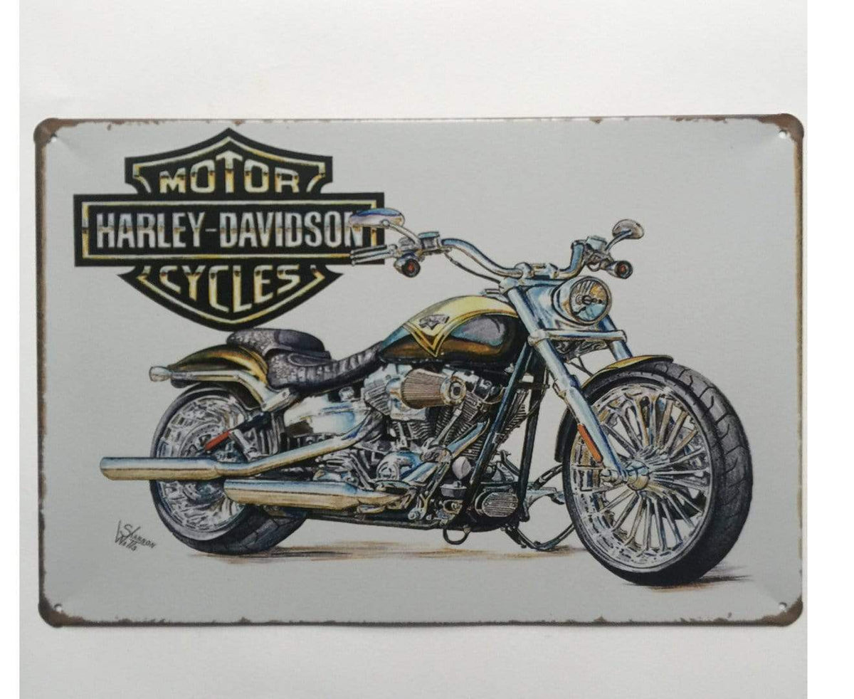 Harley Davidson Vintage Metal Poster