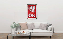 Everything is going to be Ok - Metal Poster