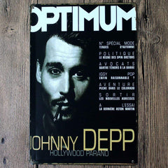 Johnny Deep Metal Tin Poster