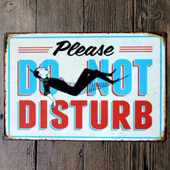 Do Not Disturb Sign - Metal Tin Poster