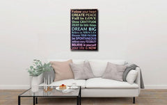 Believe in Yourself Quote- Metal Tin Poster