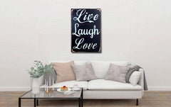 Live laugh Love - Metal Tin Poster