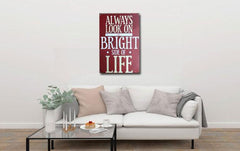 Always look on the bright side Tin poster