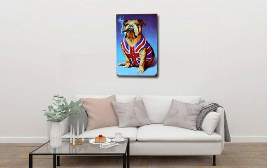 Dog Metal Metal Tin Poster
