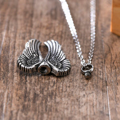 Angel Wing Cremation Necklace