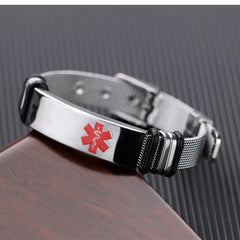 Adjustable Medical ID Bracelet
