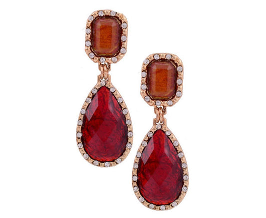Art Deco Crystal Drop Earrings