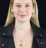 Attractive Zircon Water Drop Bridal Jewelry Set