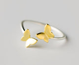 Gold Plated Summer Butterfly Toe Ring