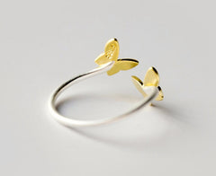 Gold Plated Summer Butterfly Toe Ring