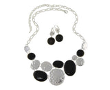 Handmade Necklace And Earrings Set black