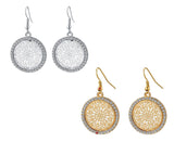 Beautiful Gold- & Silver Plated Crystal Drop Earrings